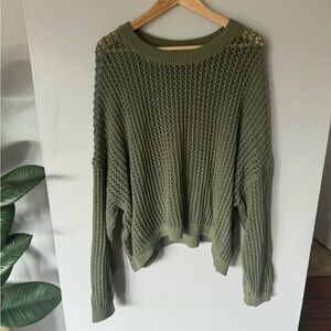 Slouchy crochet sweater